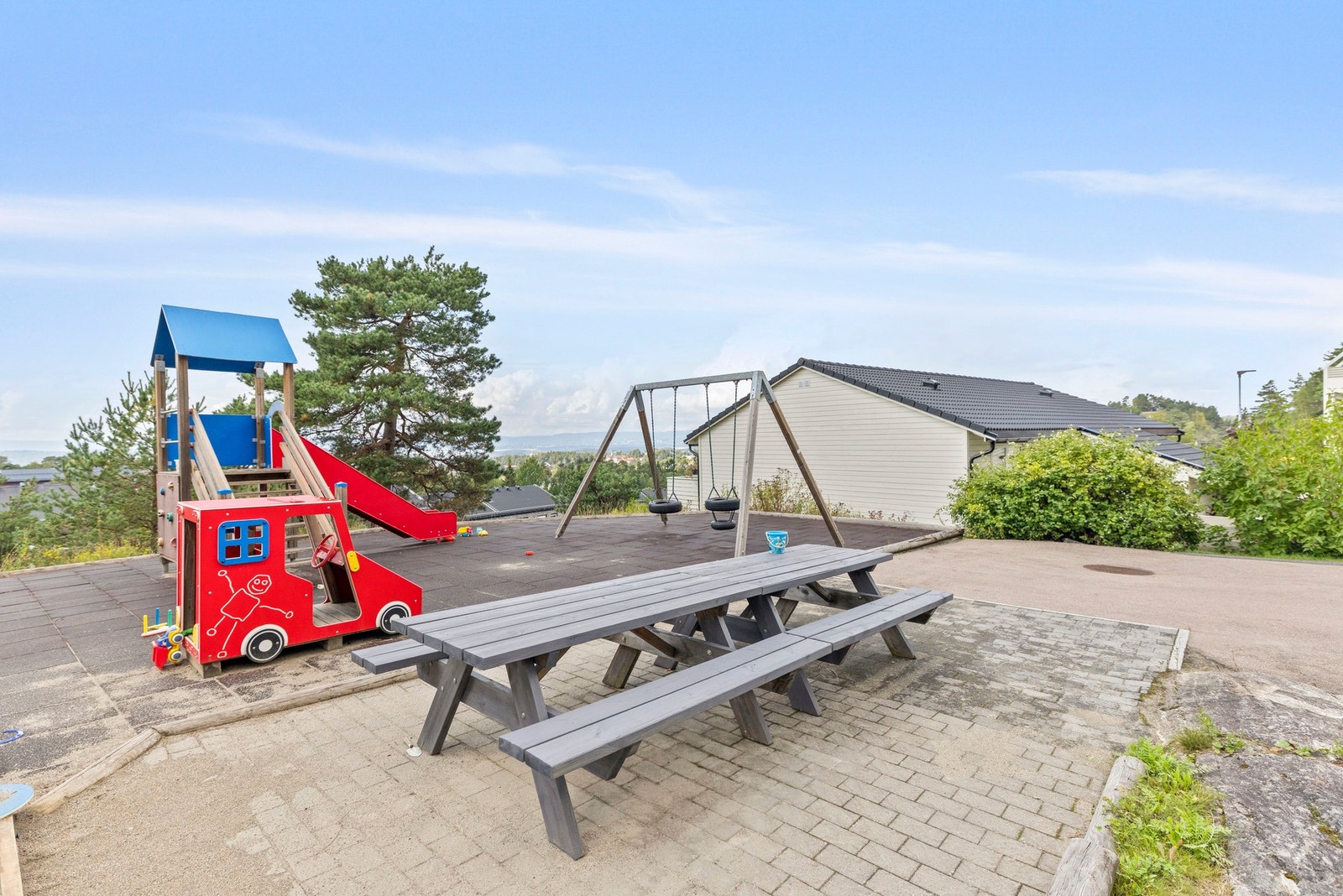 Gode fellesområder gir rom for både lek og sosialt samvær. Galleribilde