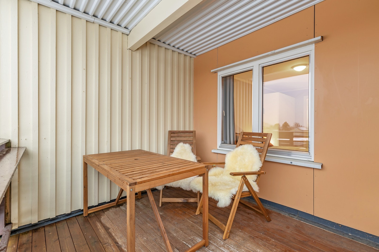 Balkong er på 7 kvm. Galleribilde