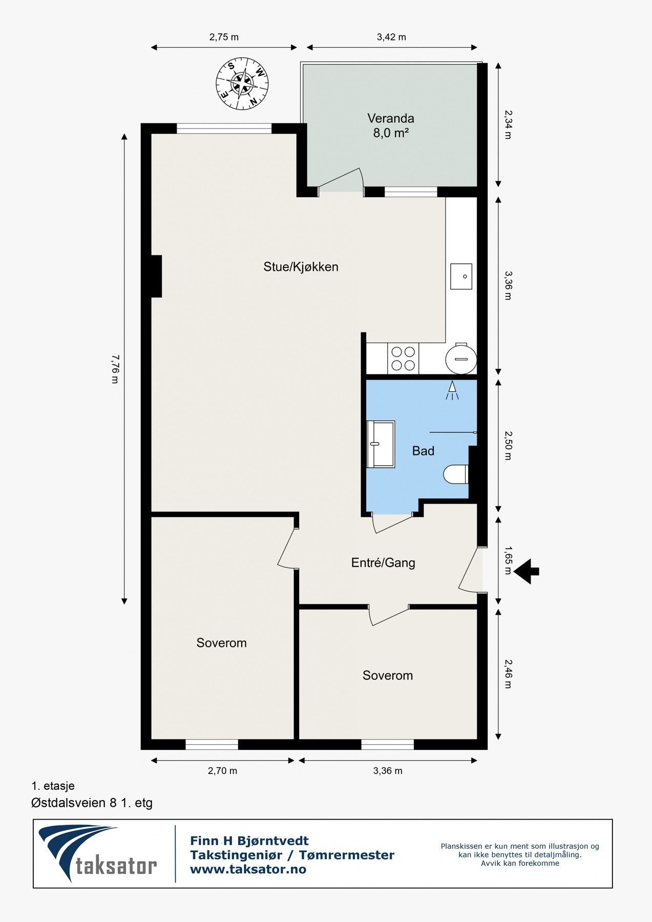 Planskisse. Galleribilde