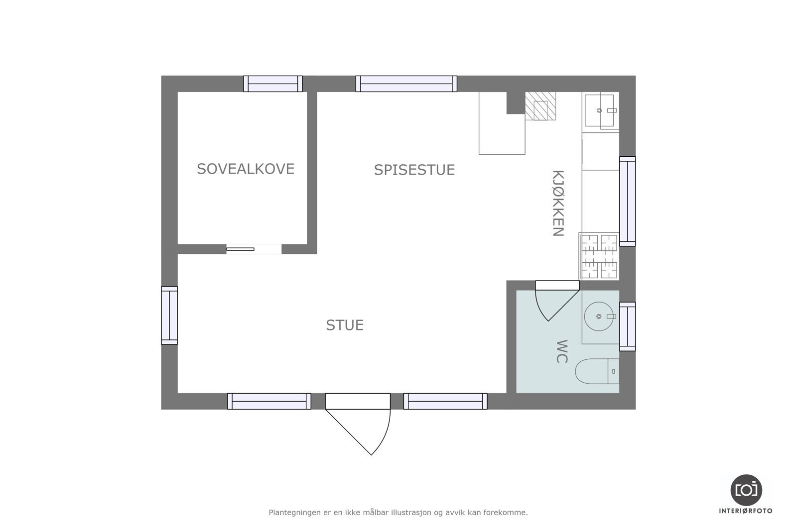 Plantegning Galleribilde