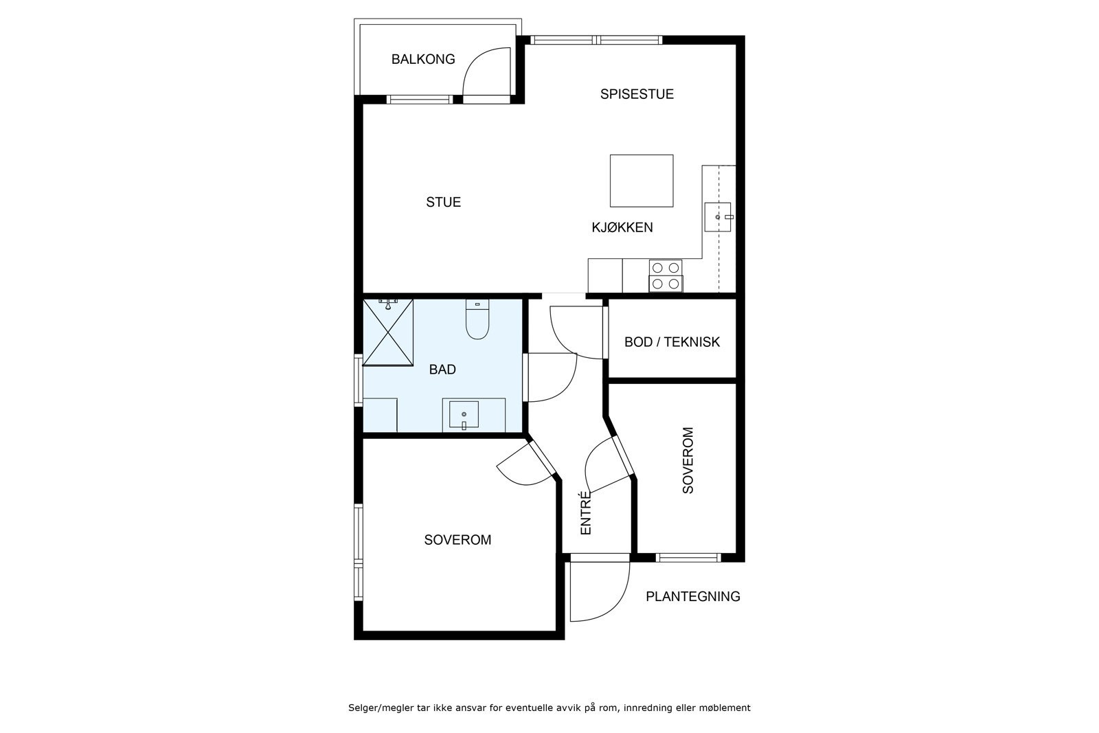 Plantegning Galleribilde