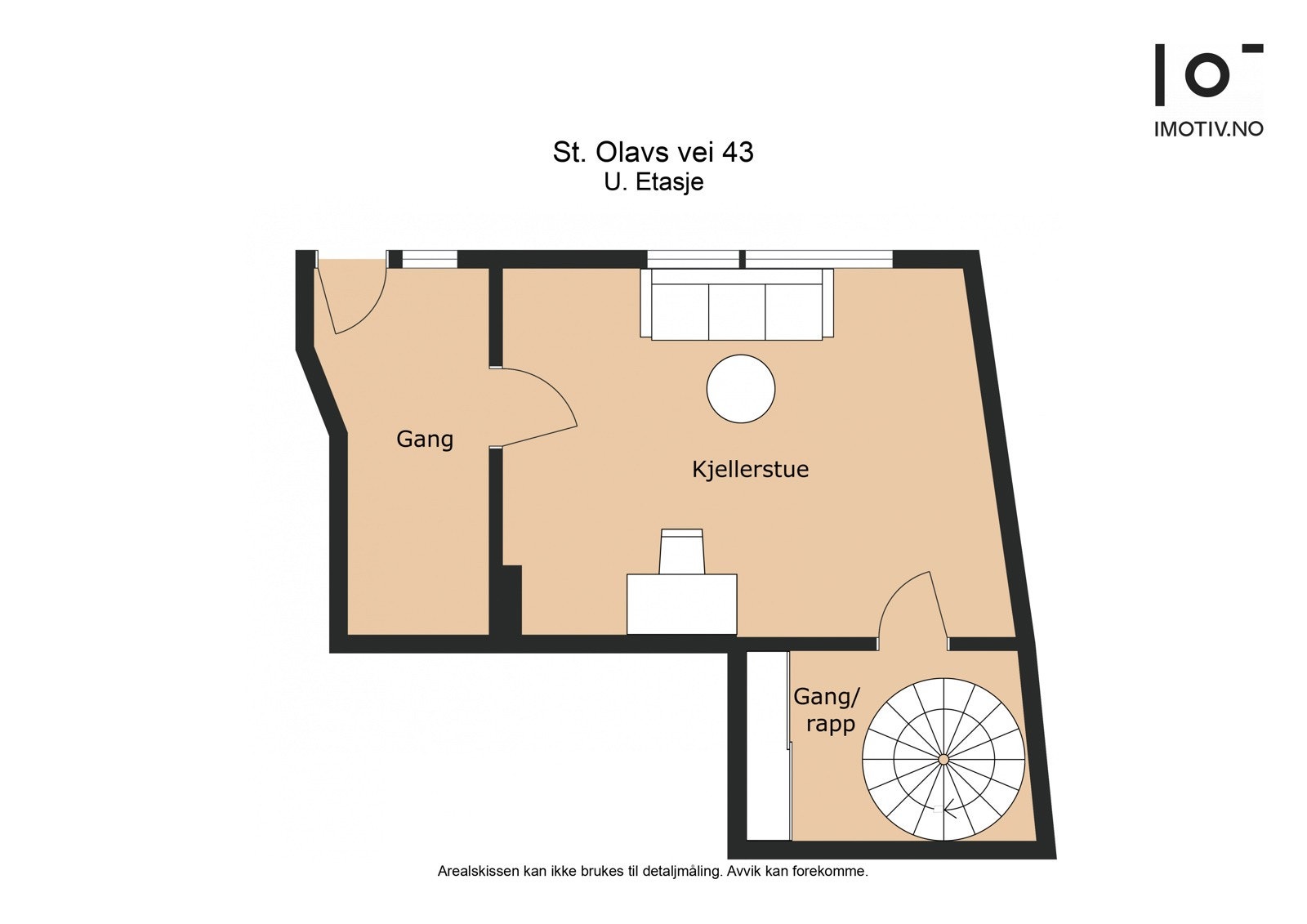 Plantegning Kjeller - Her er det mer areal enn hva som er vist på plantegning Galleribilde