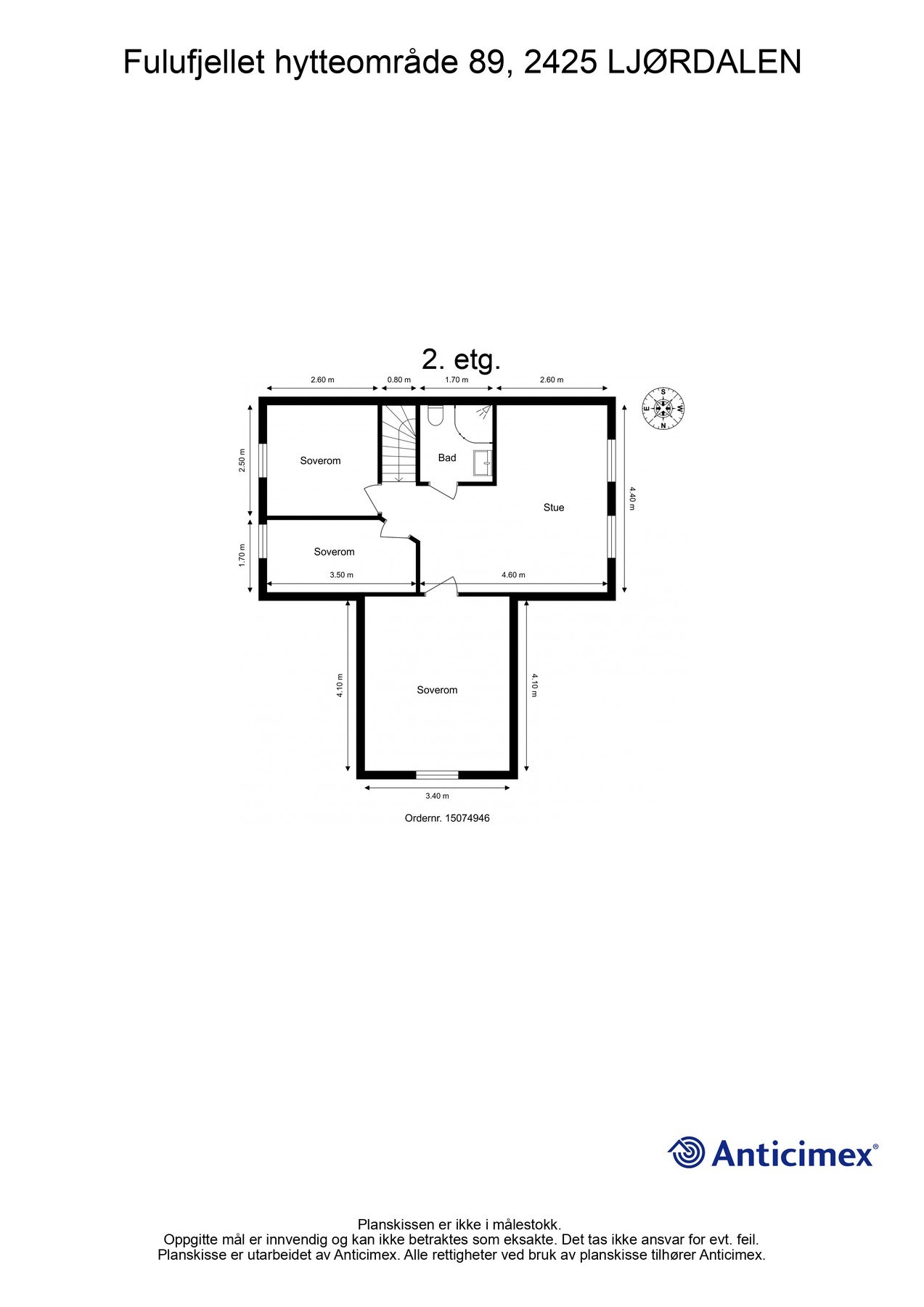 For en ekstra liten oversikt får du først se plantegningen over etasjen. Galleribilde