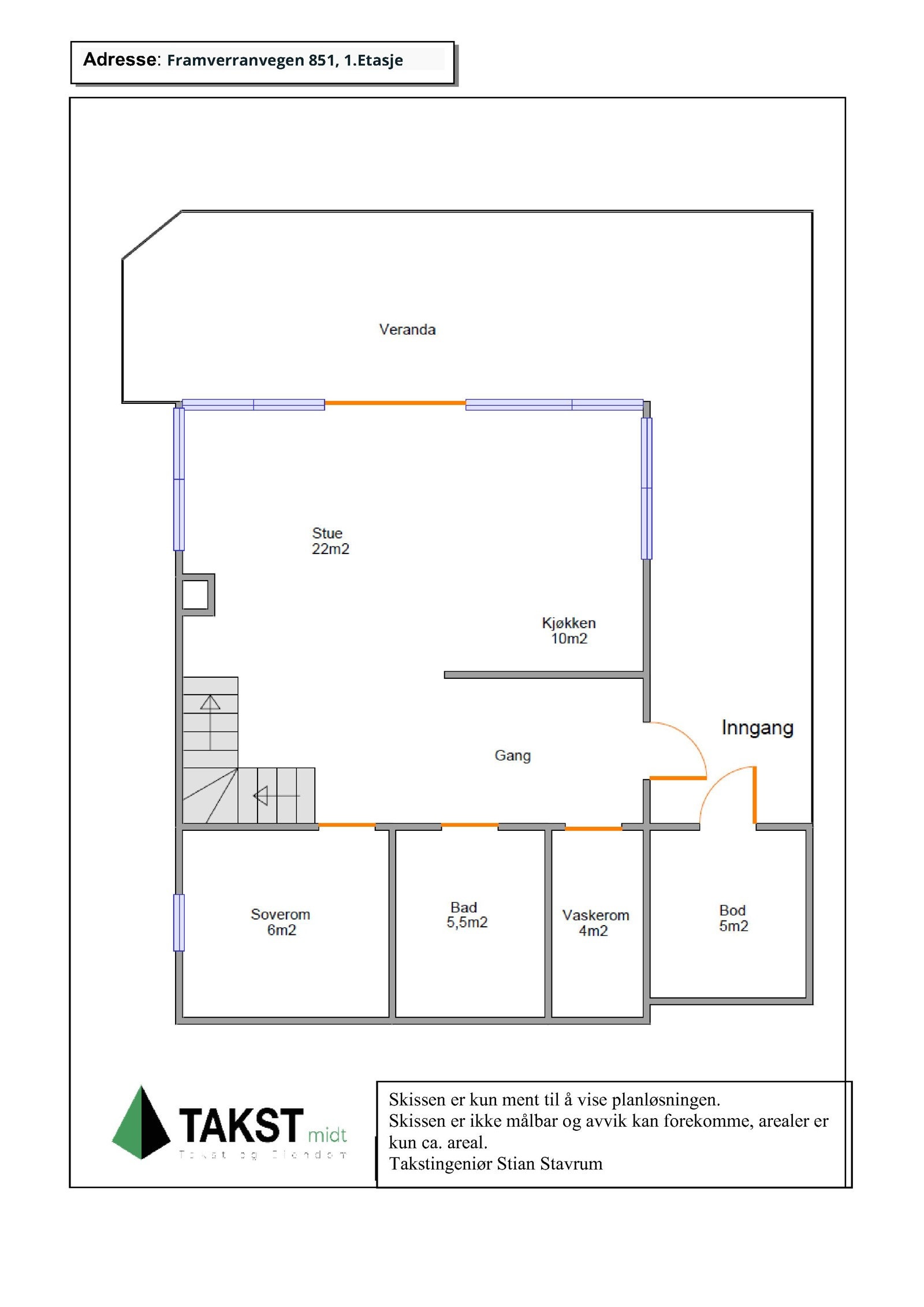 Planskisse 1.Etasje Galleribilde