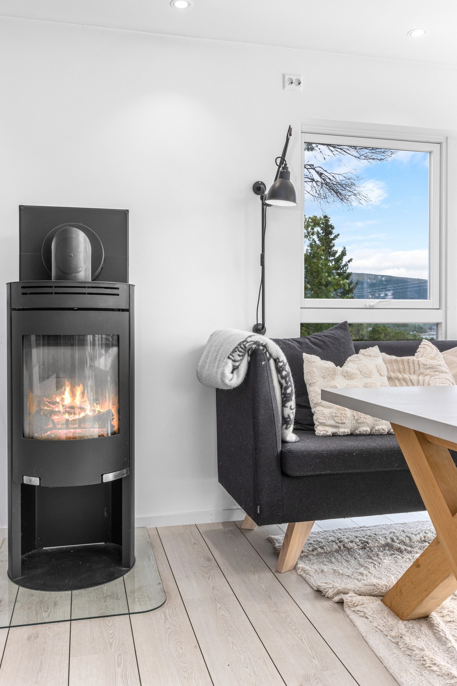 Peisovn som varmer godt på kalde kvelder Galleribilde