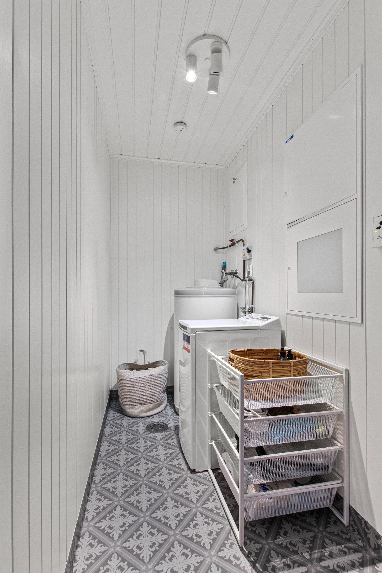 Praktisk, adskilt vaskerom Galleribilde