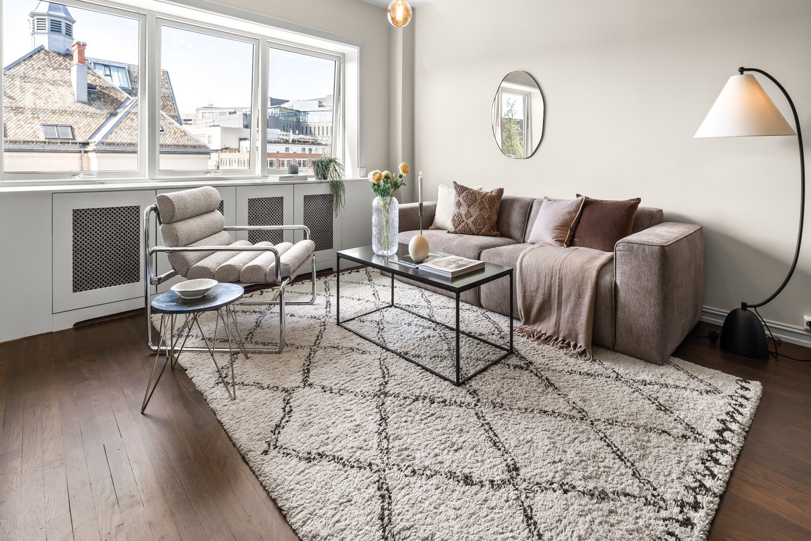 Flott utsikt og luftig utsikt mot Colosseum fra stuen. Galleribilde