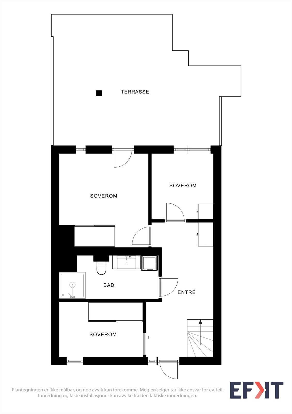 God og arealeffektiv planløsning. Galleribilde