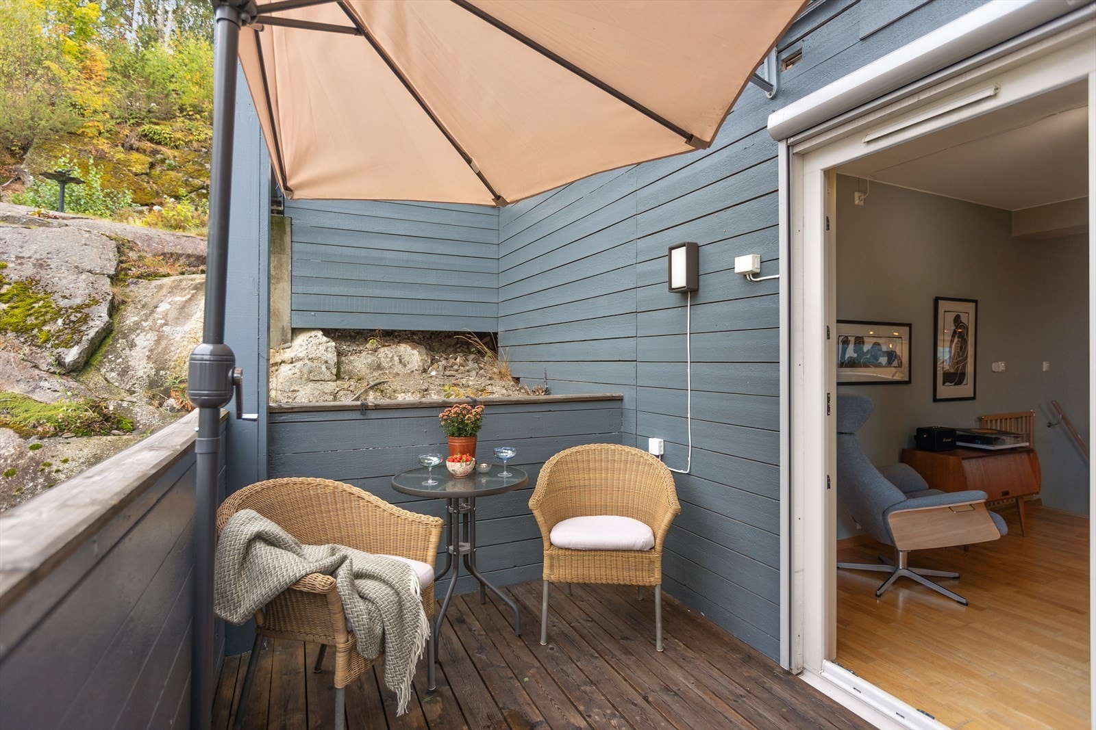 Balkongen er virkelig hyggelig og sted som har vært mye brukt. Galleribilde