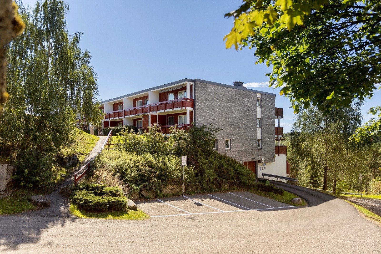 Det er fine tur- og joggemuligheter i området. Galleribilde