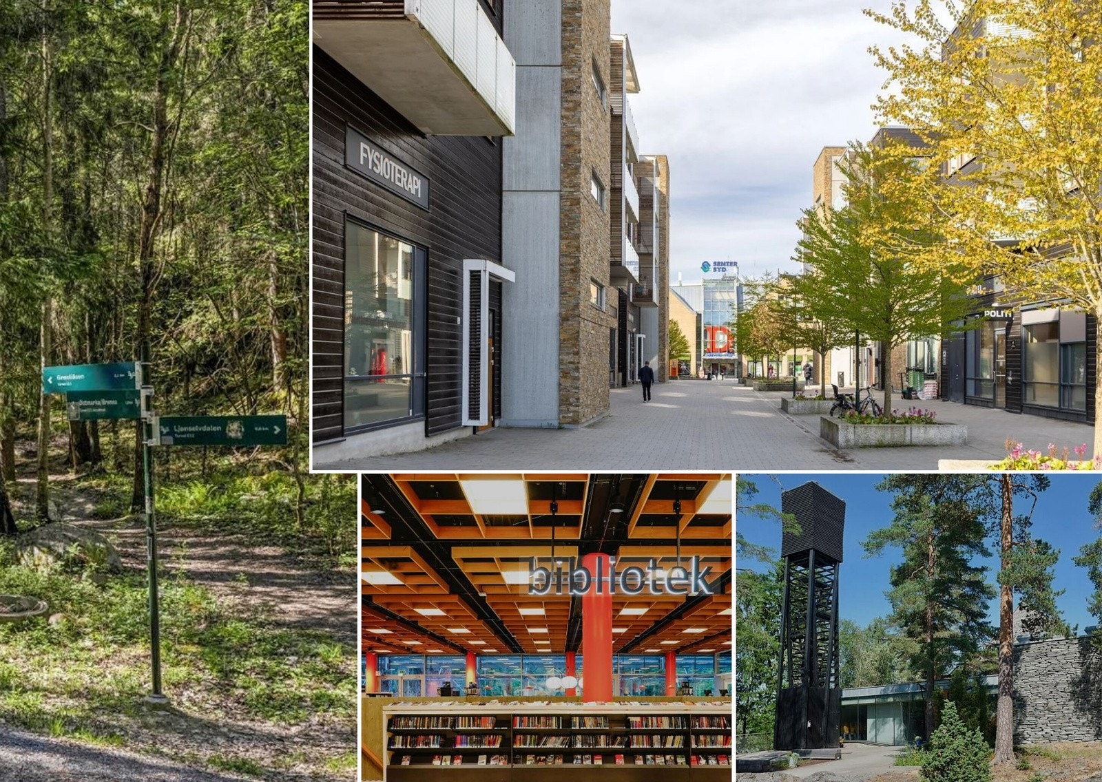 Her får du det beste fra to verdener ? kort vei til butikker, kultur og servicetilbud, samtidig som skogen ligger rett utenfor døren. Galleribilde