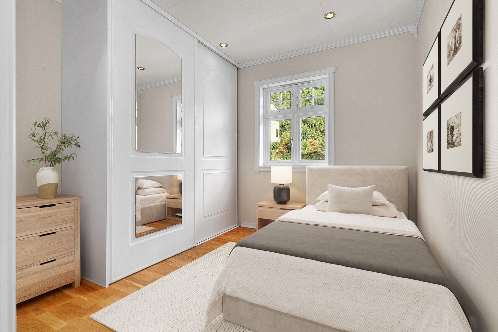 2etg - Soverom 3 Digitalt møblert Galleribilde