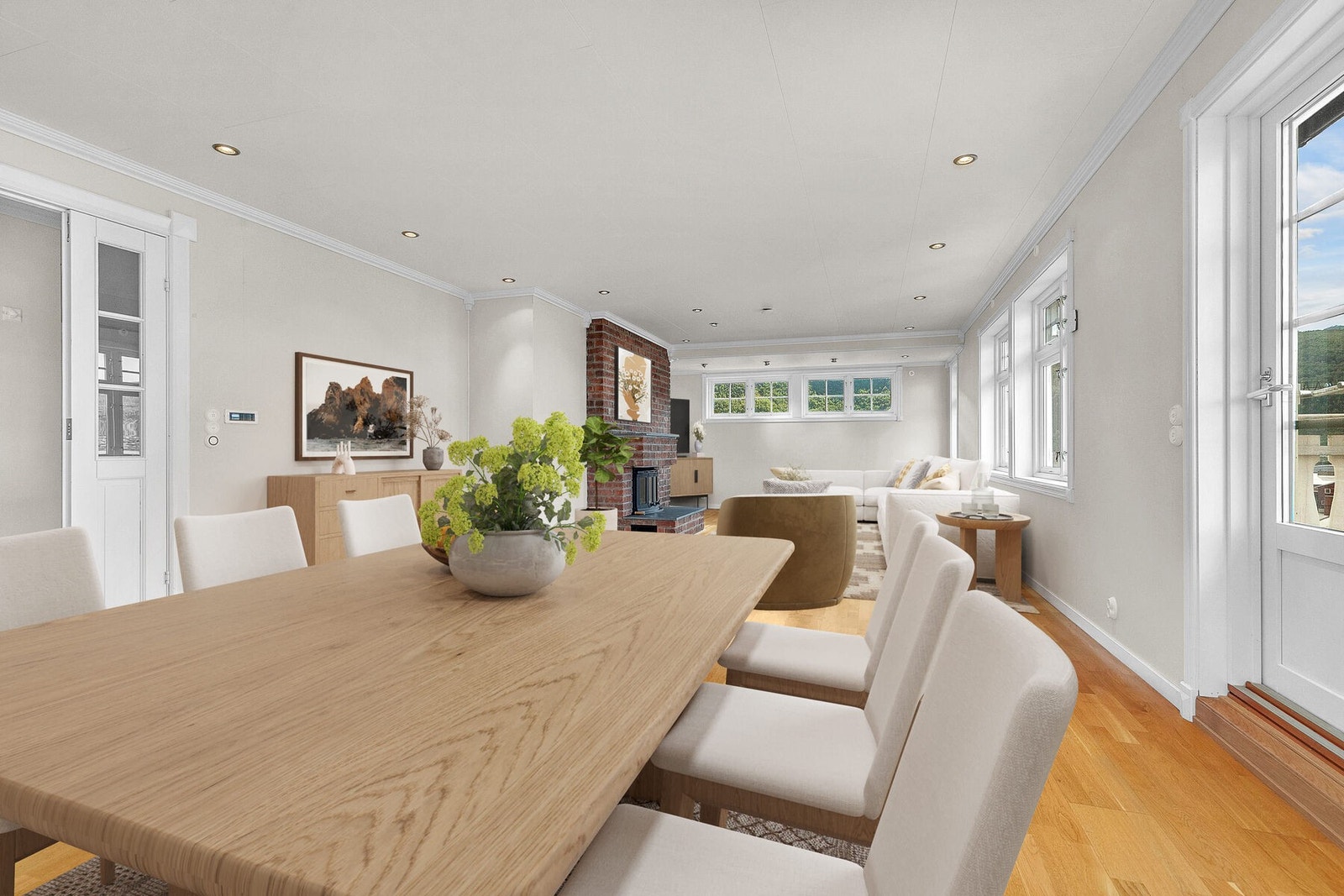 2etg - Stue Digitalt møblert Galleribilde