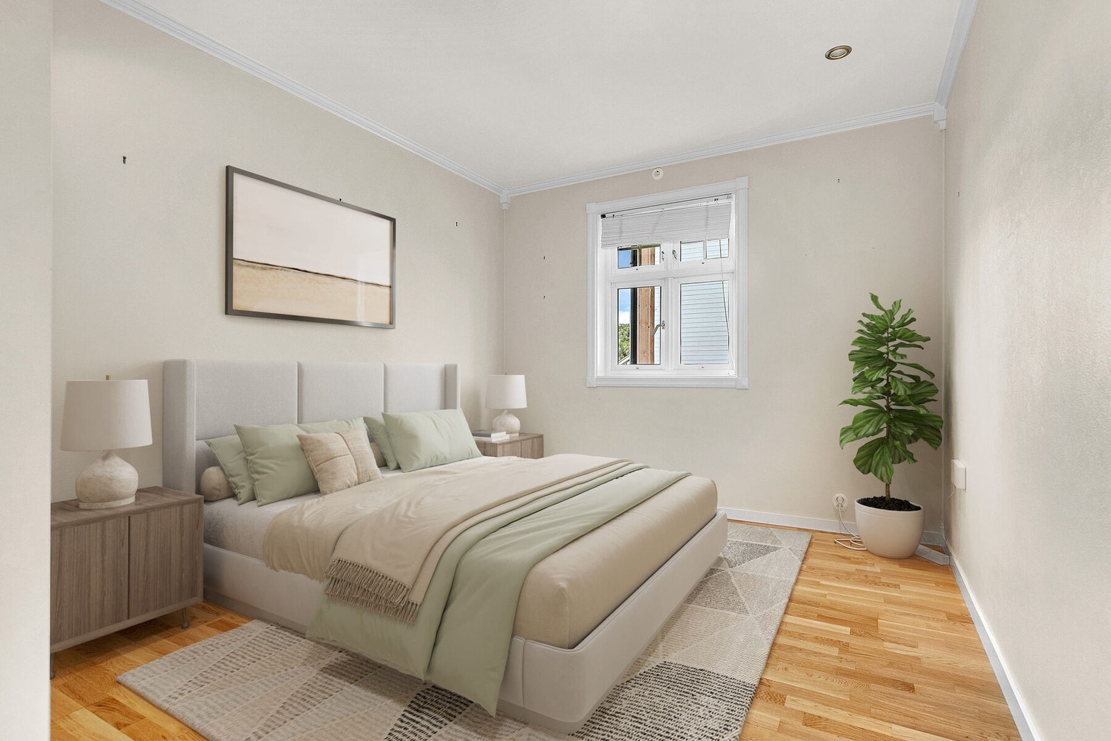 1etg - Soverom 1 Digitalt møblert Galleribilde