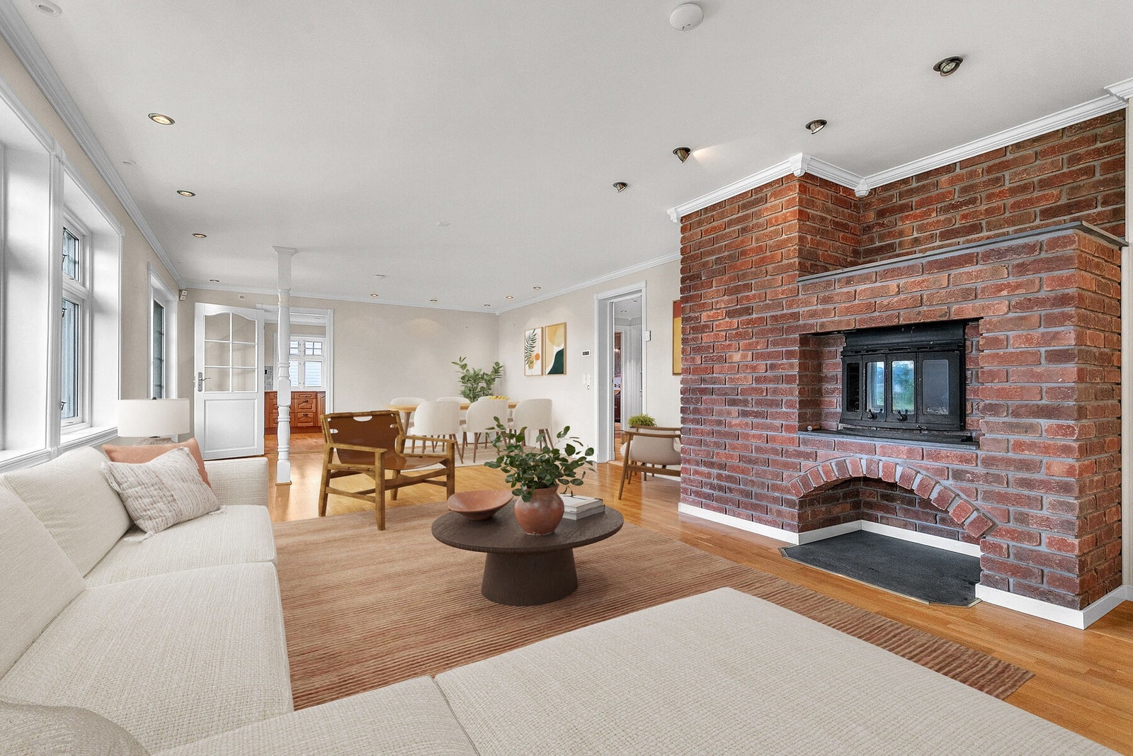 1etg - Stue Digitalt møblert Galleribilde