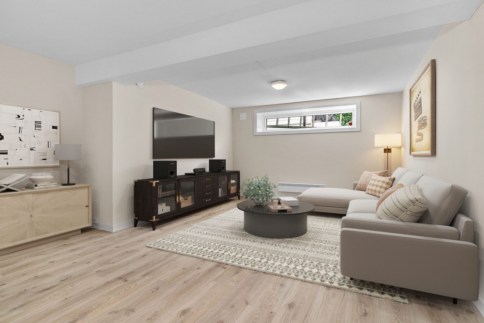 Underetasje - Kjellerstue Digitalt møblert Galleribilde