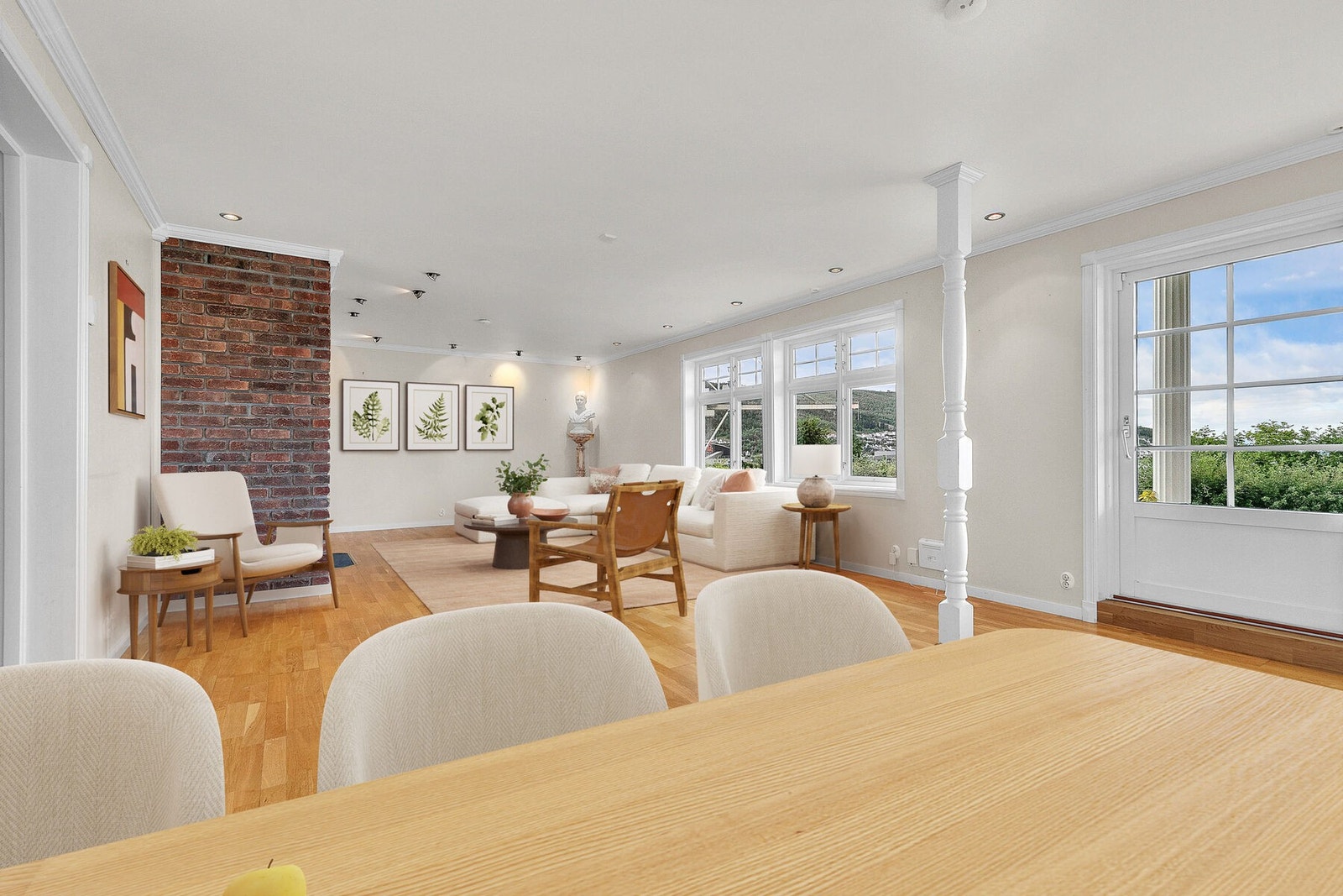 1etg - Stue-Digitalt møblert Galleribilde