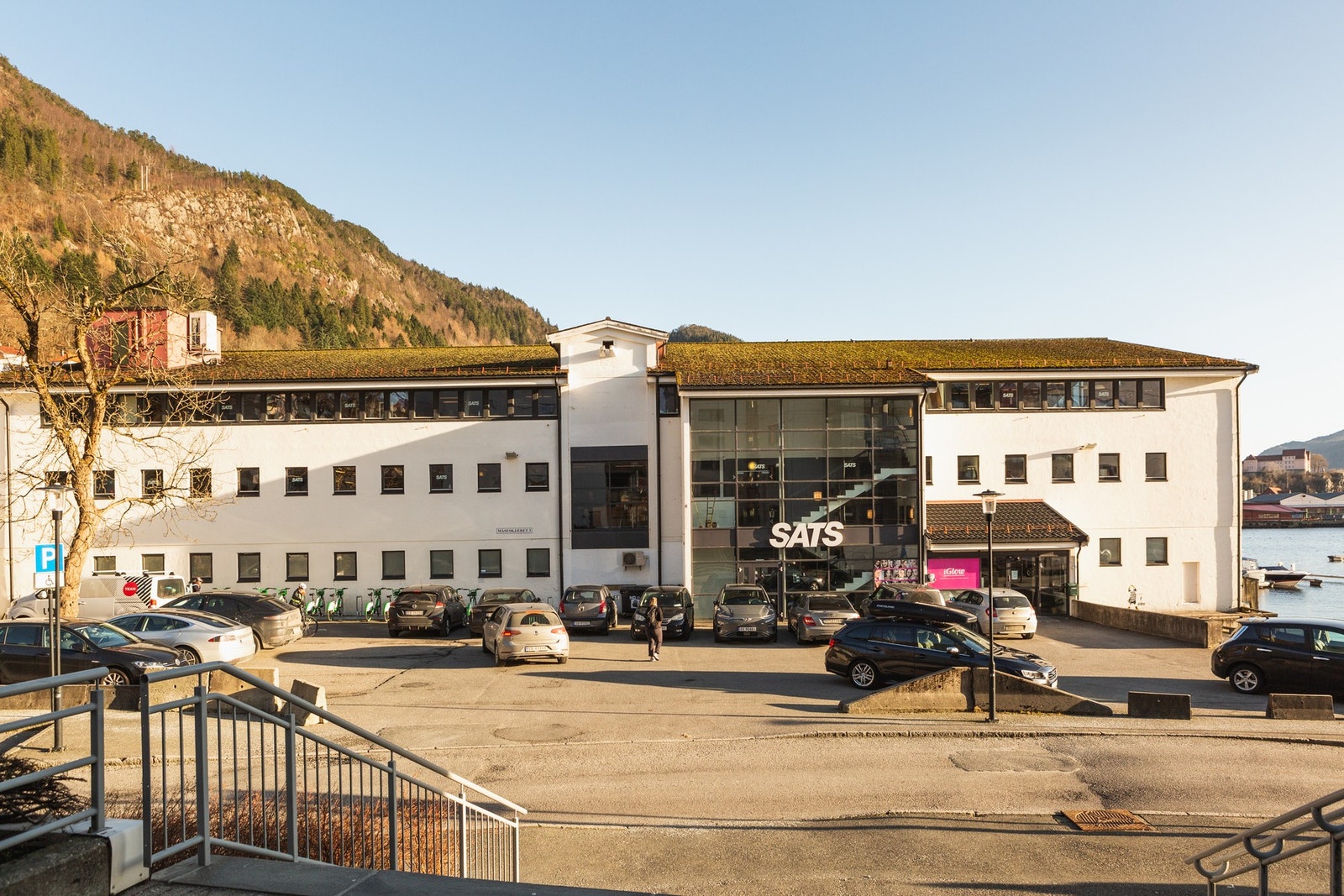 I Måseskjæret finner man SATS treningssenter for innendørs trening. Galleribilde