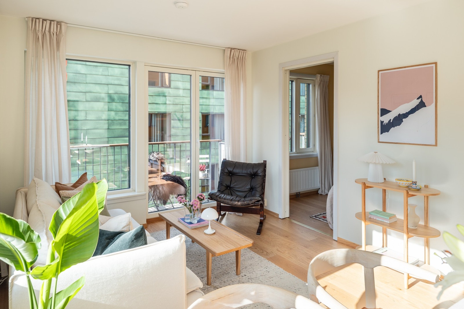 Leiligheten må sies å ha en svært god planløsning der hver eneste kvadratmeter er utnyttet. Galleribilde