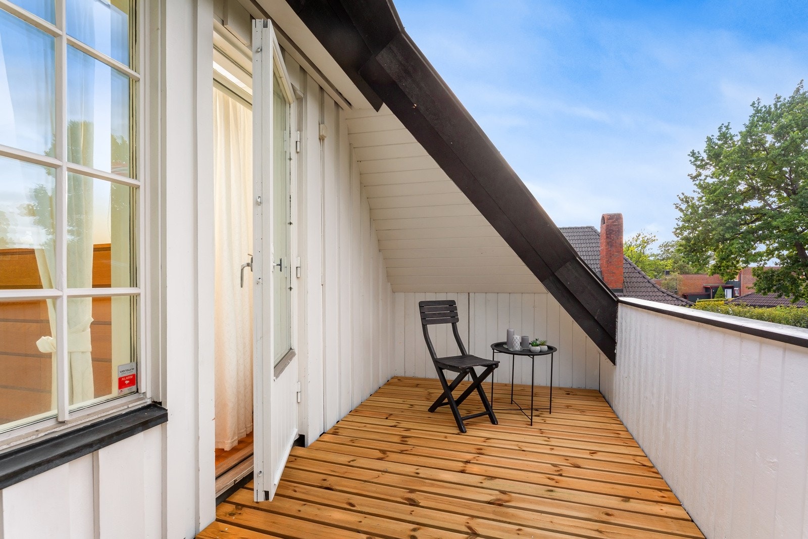 Gode solforhold og plass for balkongmøblement. Galleribilde