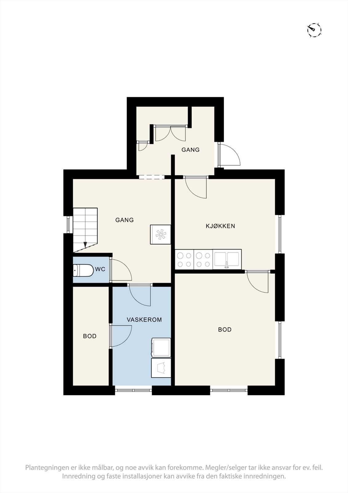 Planskisse kjeller Galleribilde