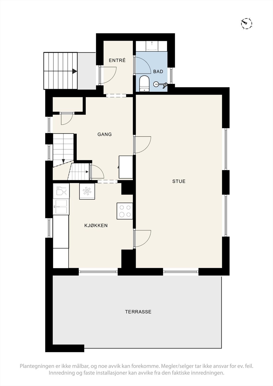 Planskisse 1. etasje Galleribilde