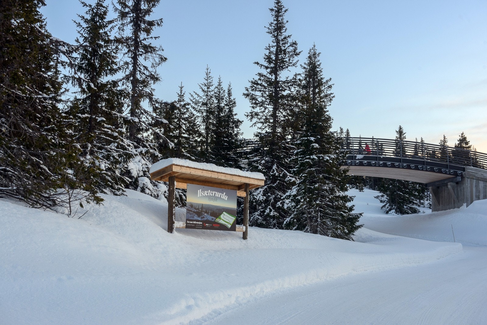 Langrennsløypa går gjennom hyttefeltet - enklere blir det ikke. Galleribilde