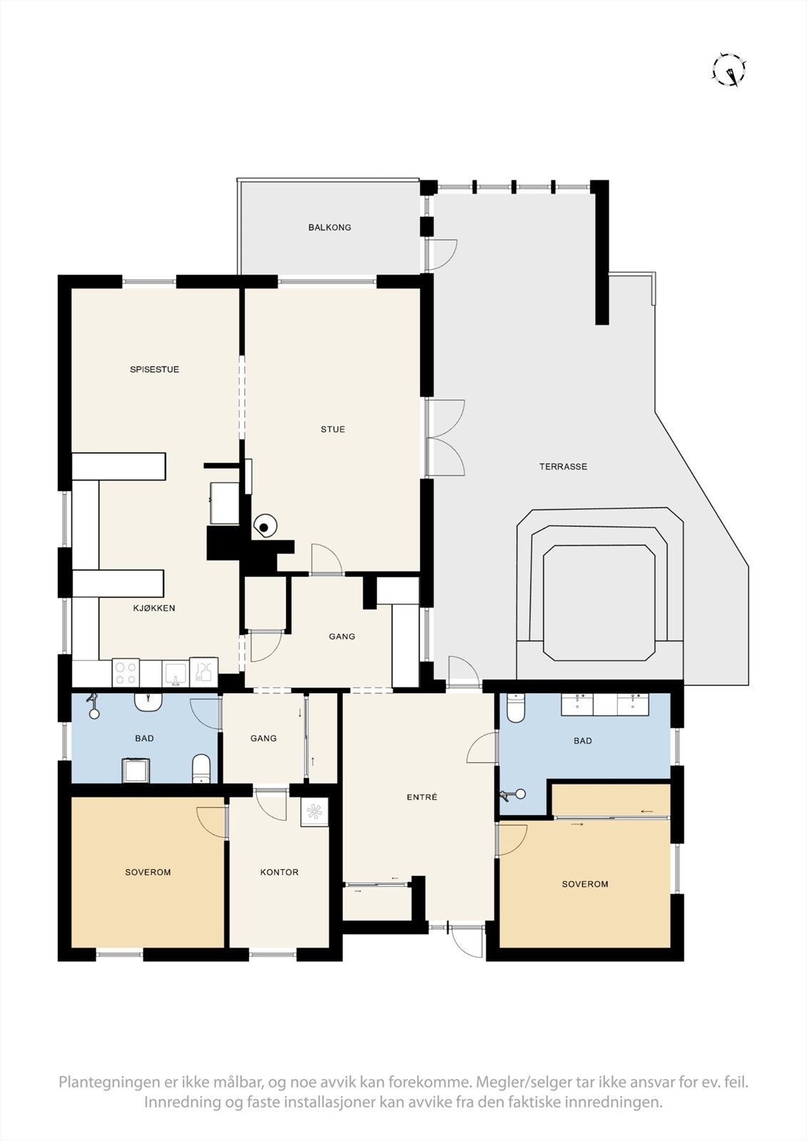 Plantegning Knardalveien 4 Galleribilde