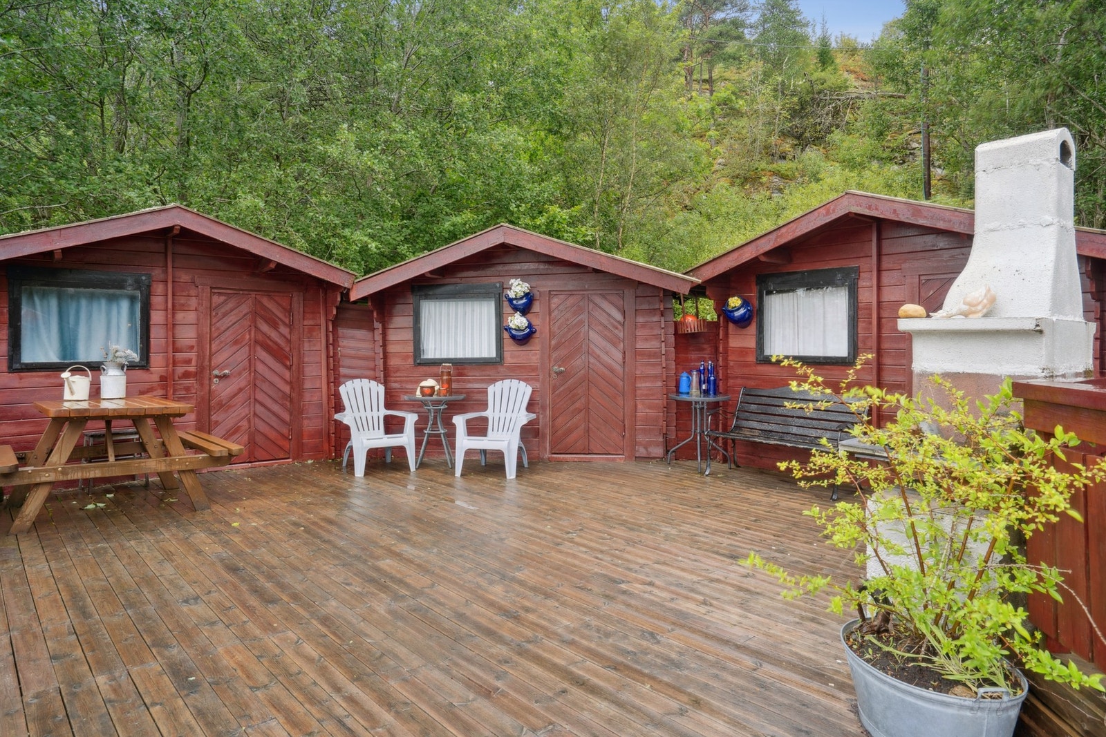 Anneks med tre soveplasser. Alle anneksene er på 7kvm. Galleribilde