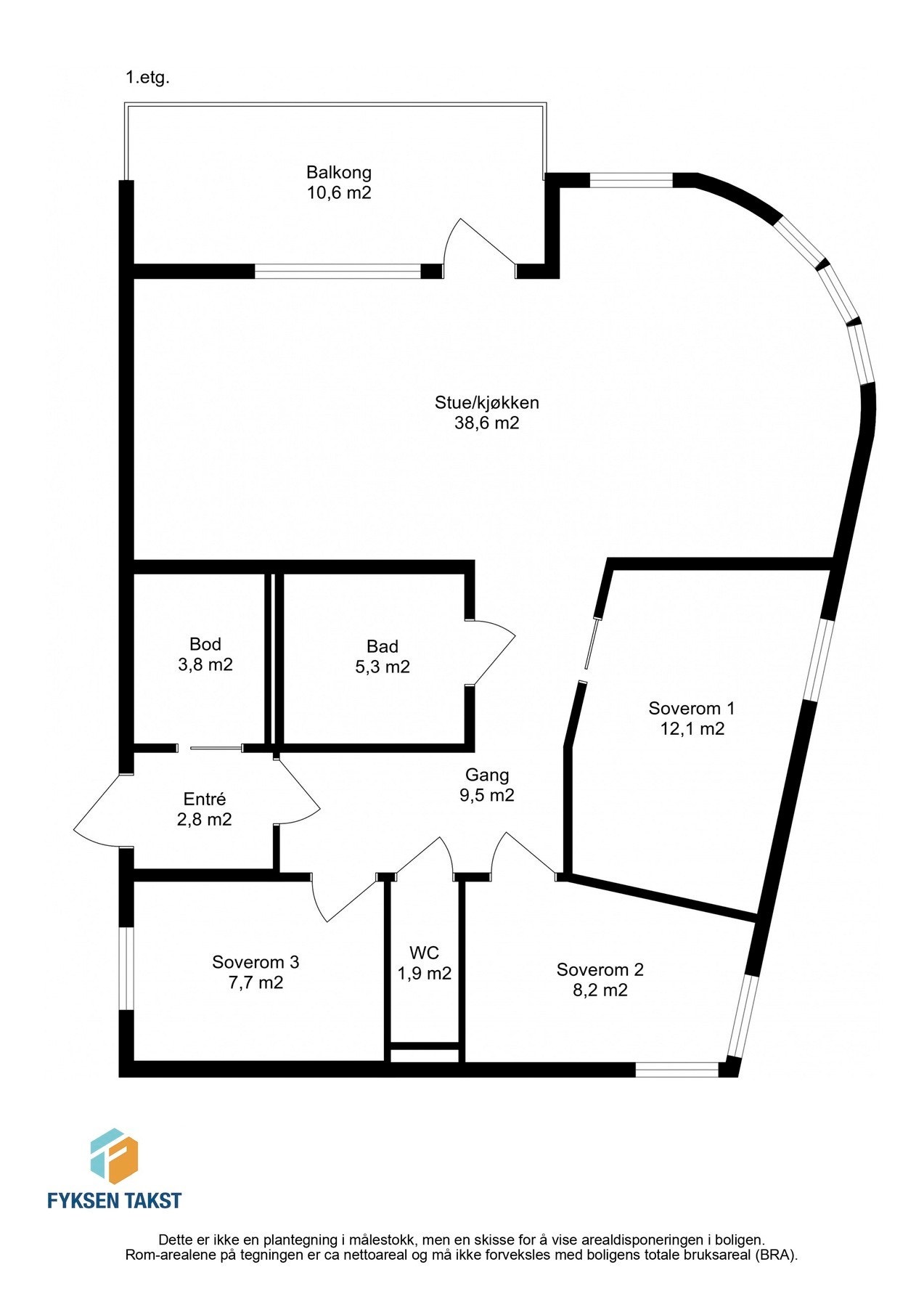 Ta en titt på planskissen og gjør deg kjent med romfordelingen! Skulle ikke oppsatt visningstidspunkt passe, ta kontakt på 941 60 434, så finner vi en løsning. Galleribilde