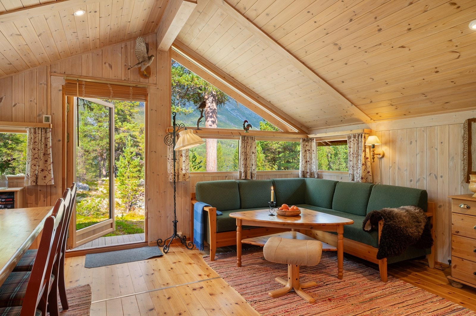 Fra stuen er det dør ut til platting. Galleribilde