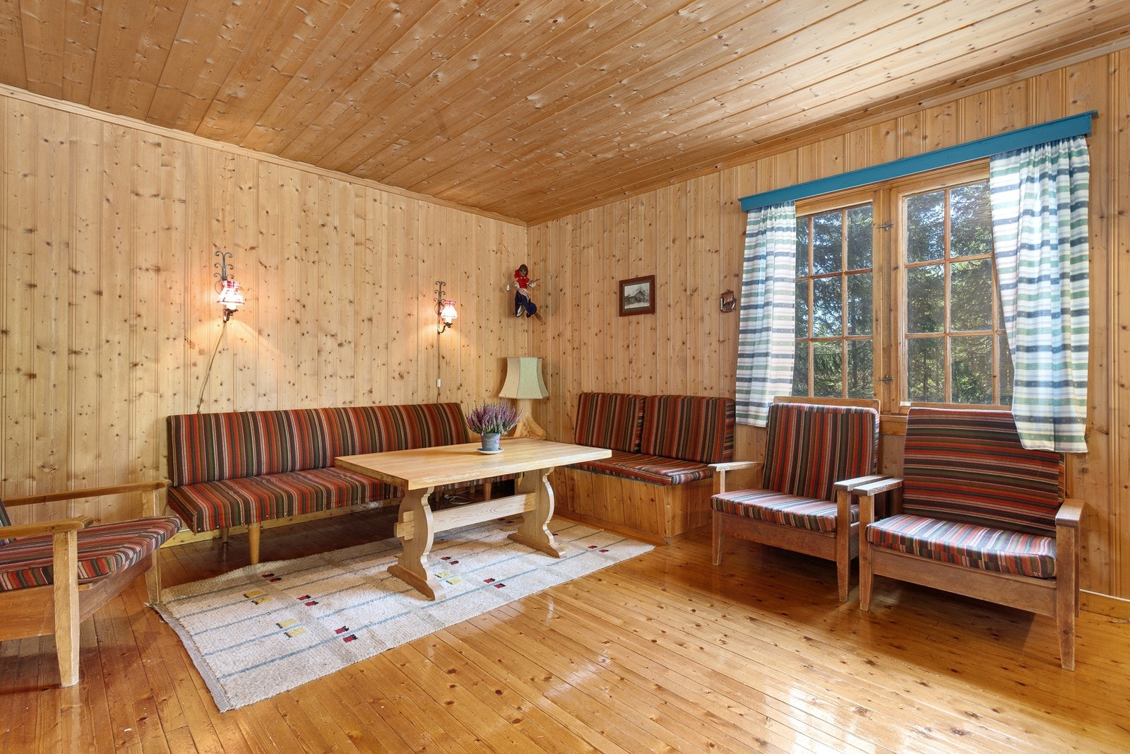 Hytta har også innlagt strøm. Galleribilde