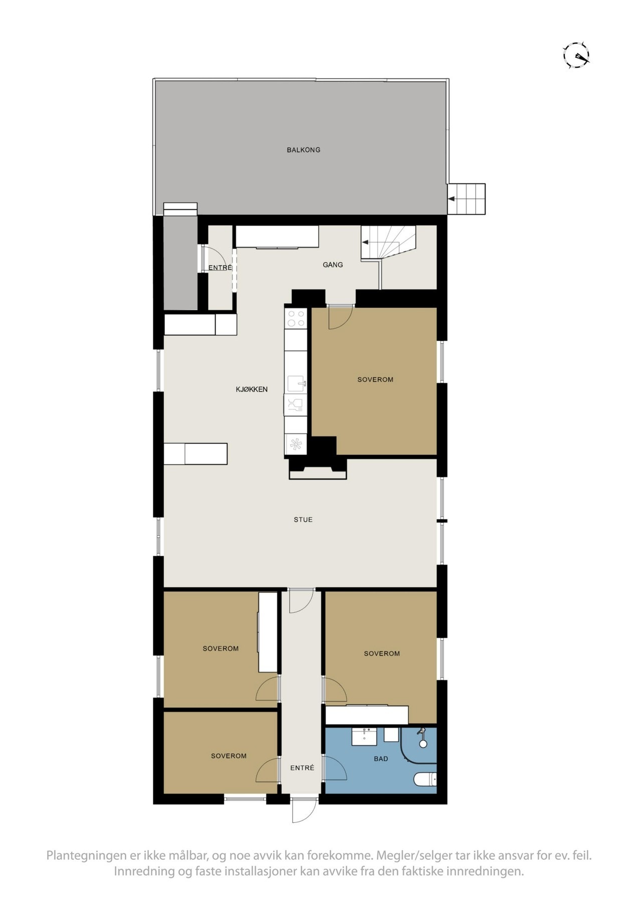 Planløsning 1.etg. Galleribilde