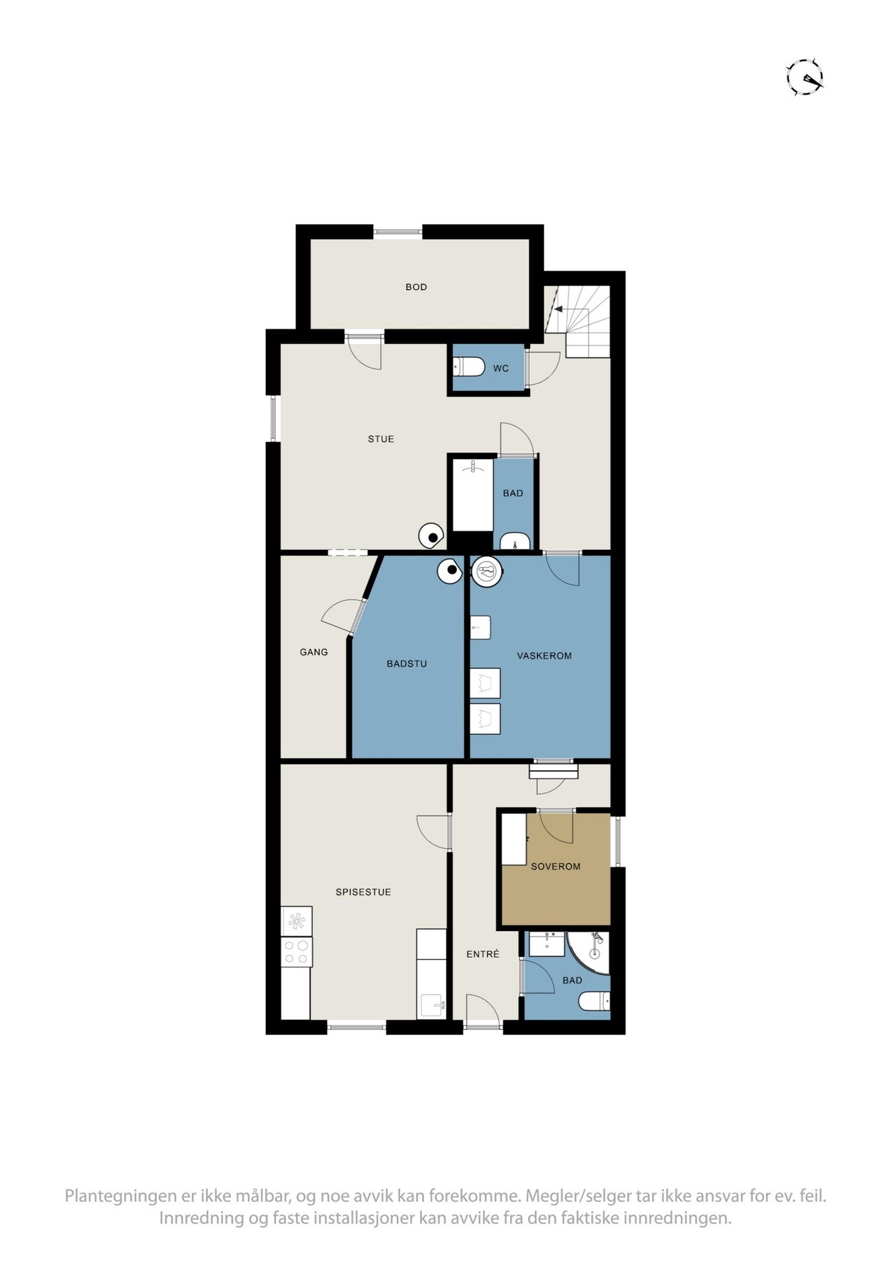 Planløsning kjeller Galleribilde