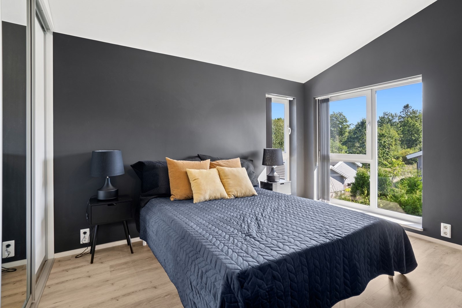 Soverom I har god plass til stor seng, nattbord og øvrig ønsket møblement. Galleribilde