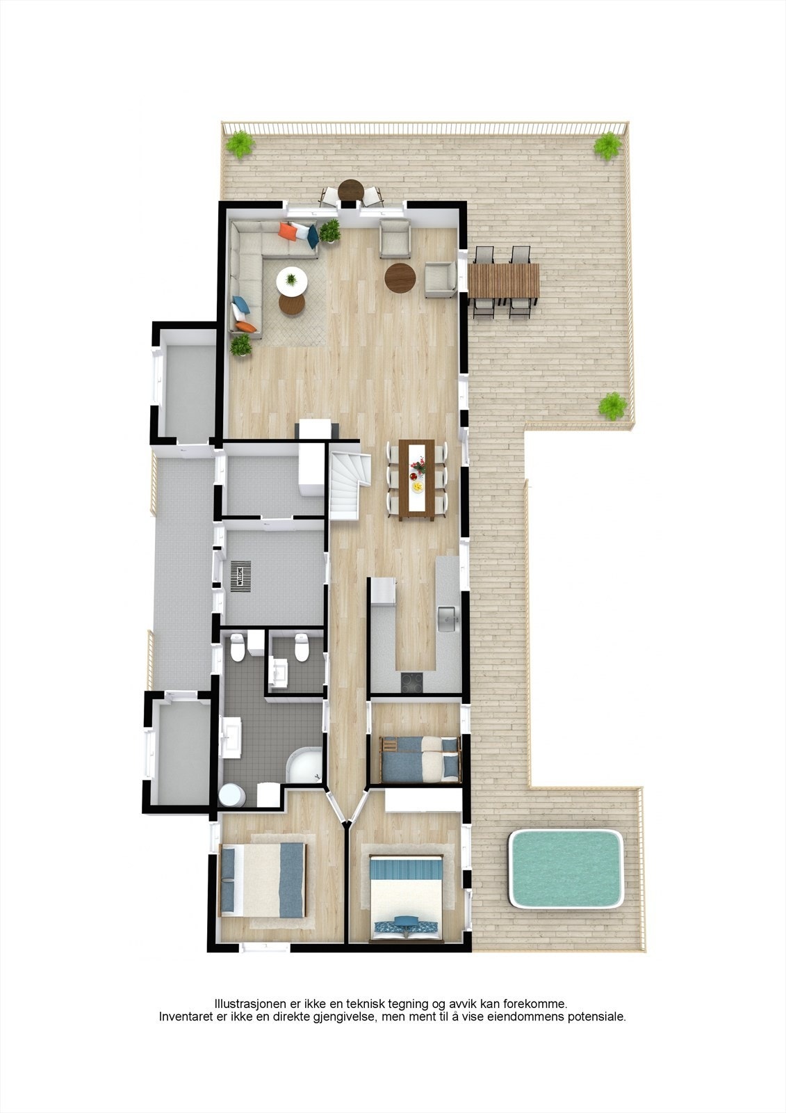 Plantegning 1. etasje. Galleribilde