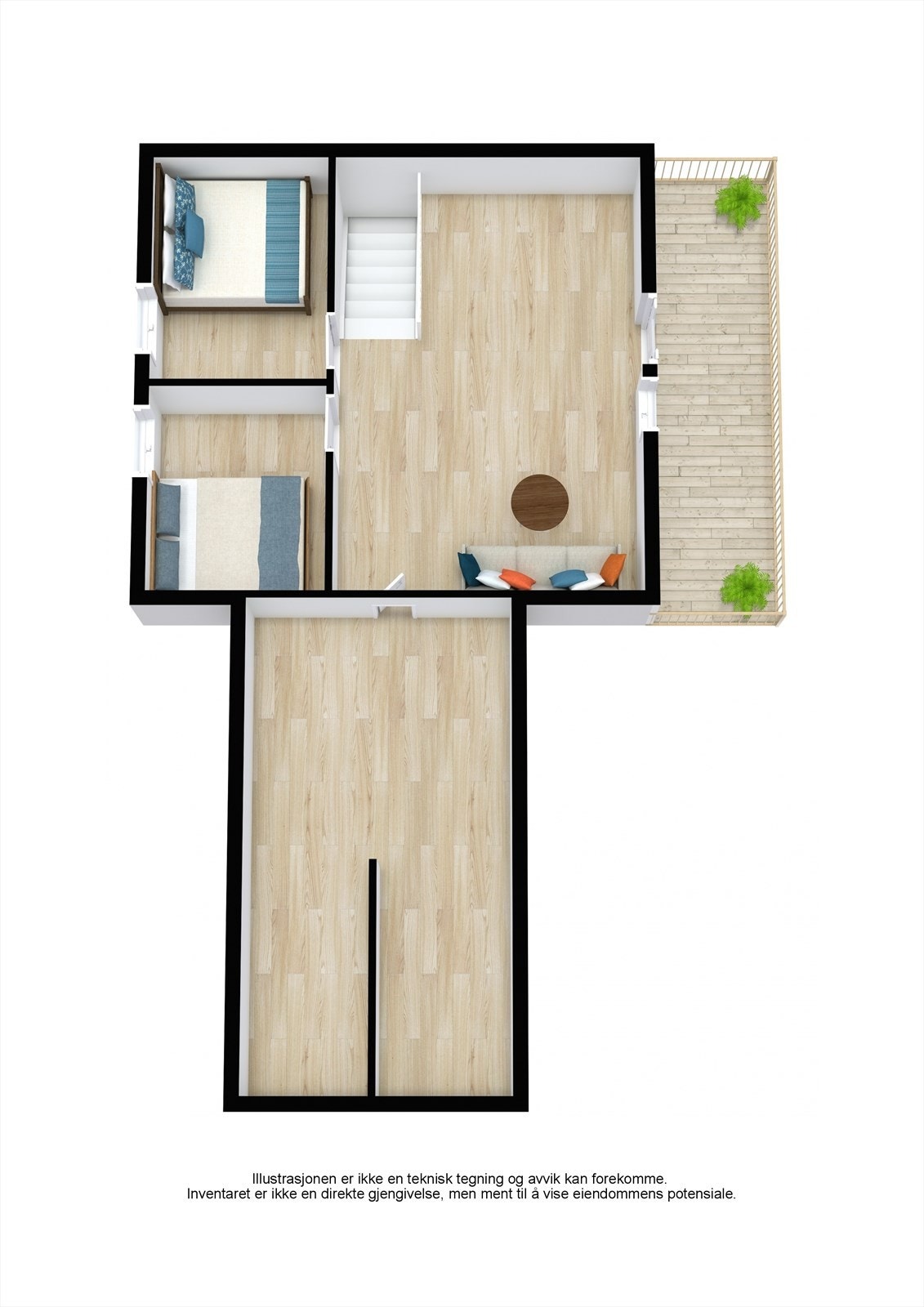 Plantegning loftetasje. Galleribilde