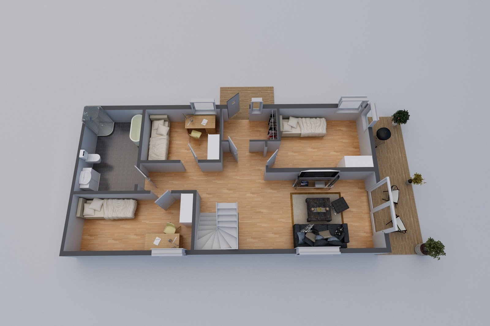 Plantegning 1.etasje Galleribilde