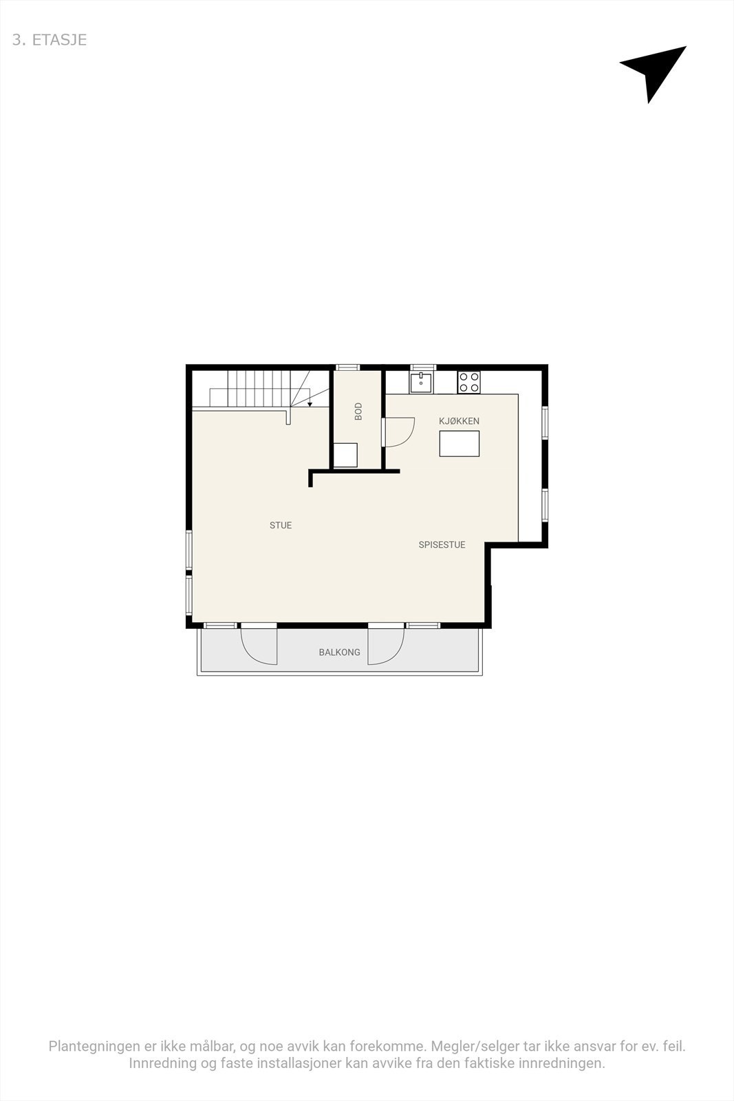 Plantegning 2. etasje Galleribilde