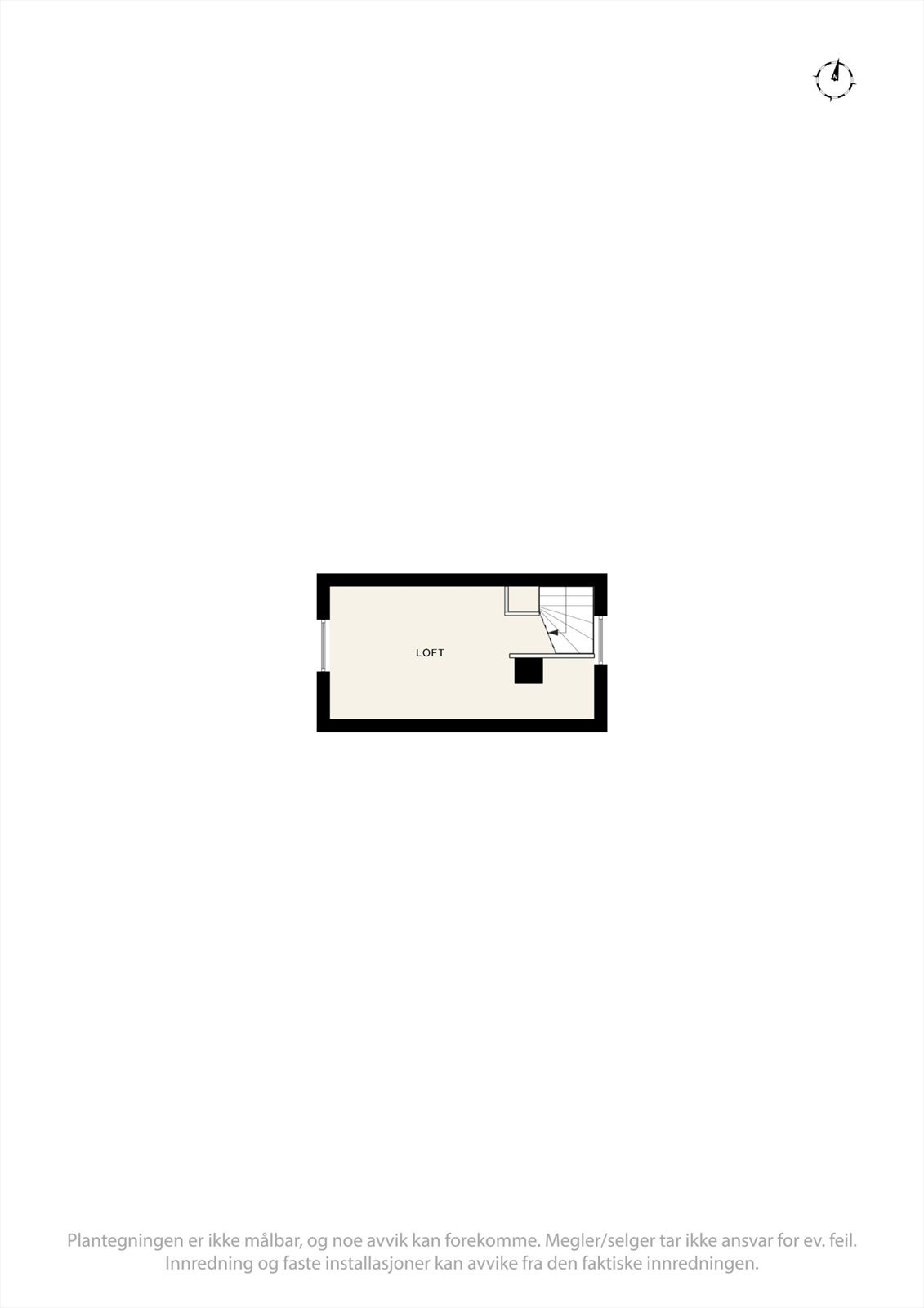 Plantegning loft. Galleribilde