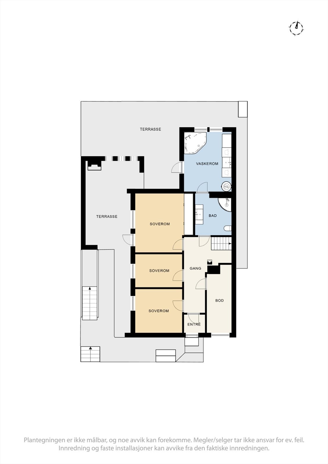 Plantegning underetasje. Galleribilde