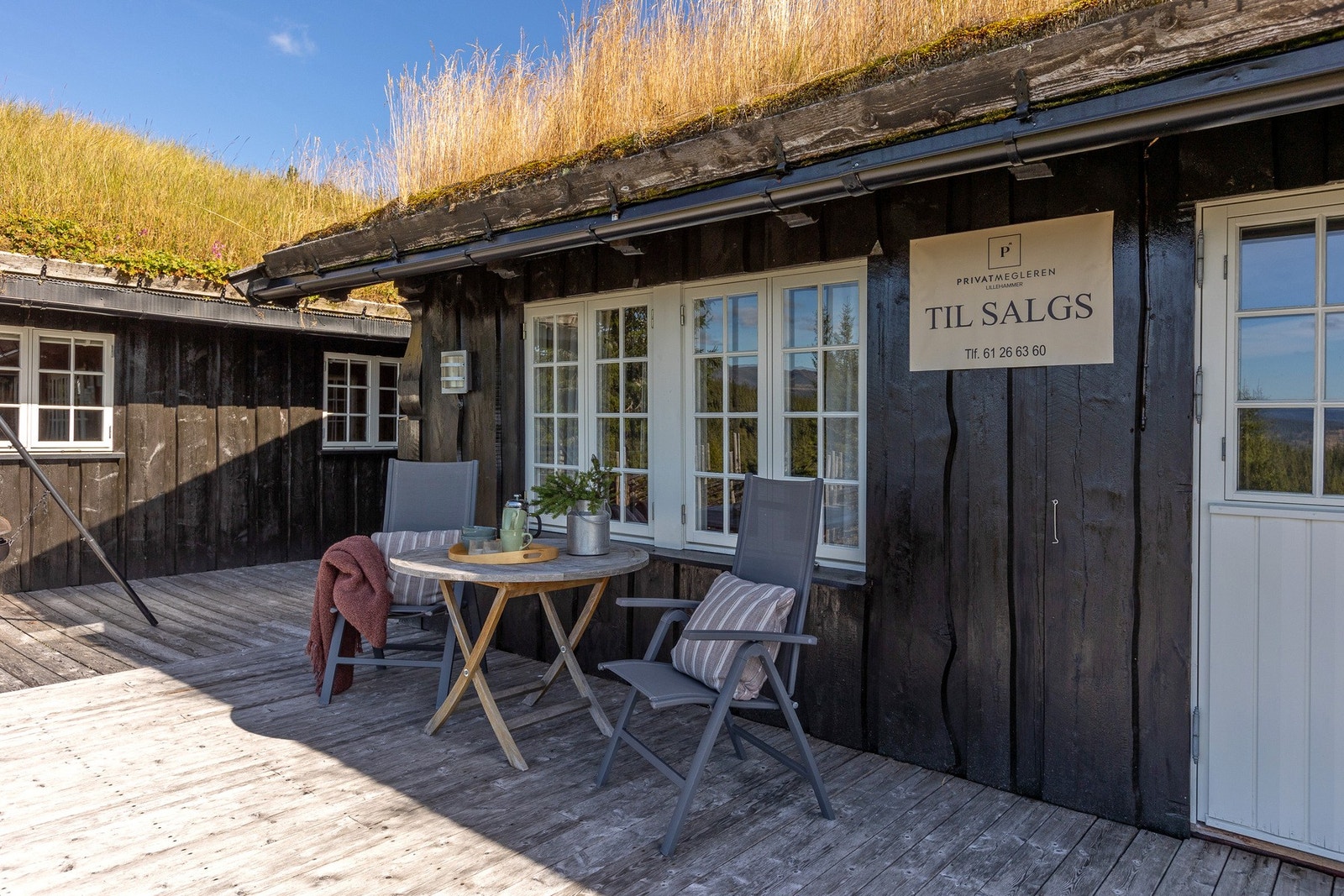 Verandaen har god plass til utemøblement og annet. Galleribilde
