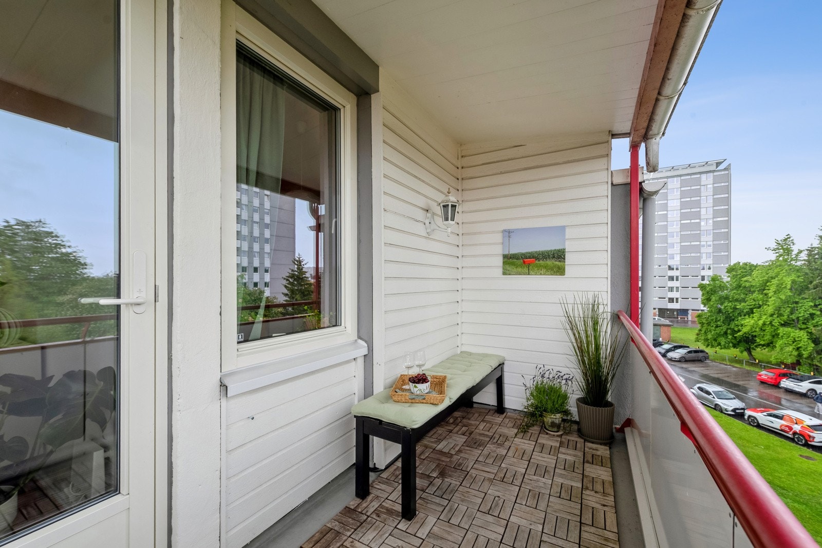 Koselig og usjenert balkong! Galleribilde