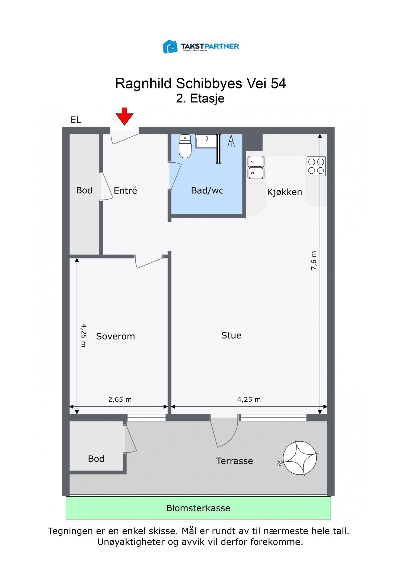 Plantegning Galleribilde