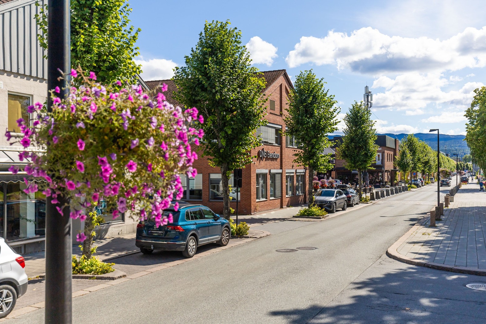Hokksund sentrum har en koselig sentrumsgate med forskjellige servicetilbud. Galleribilde
