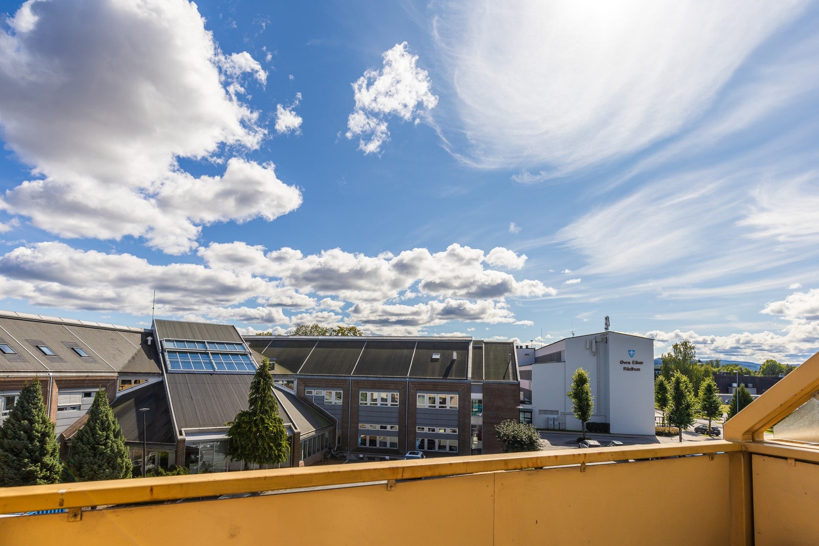 Herlig utsikt fra balkongen. Galleribilde