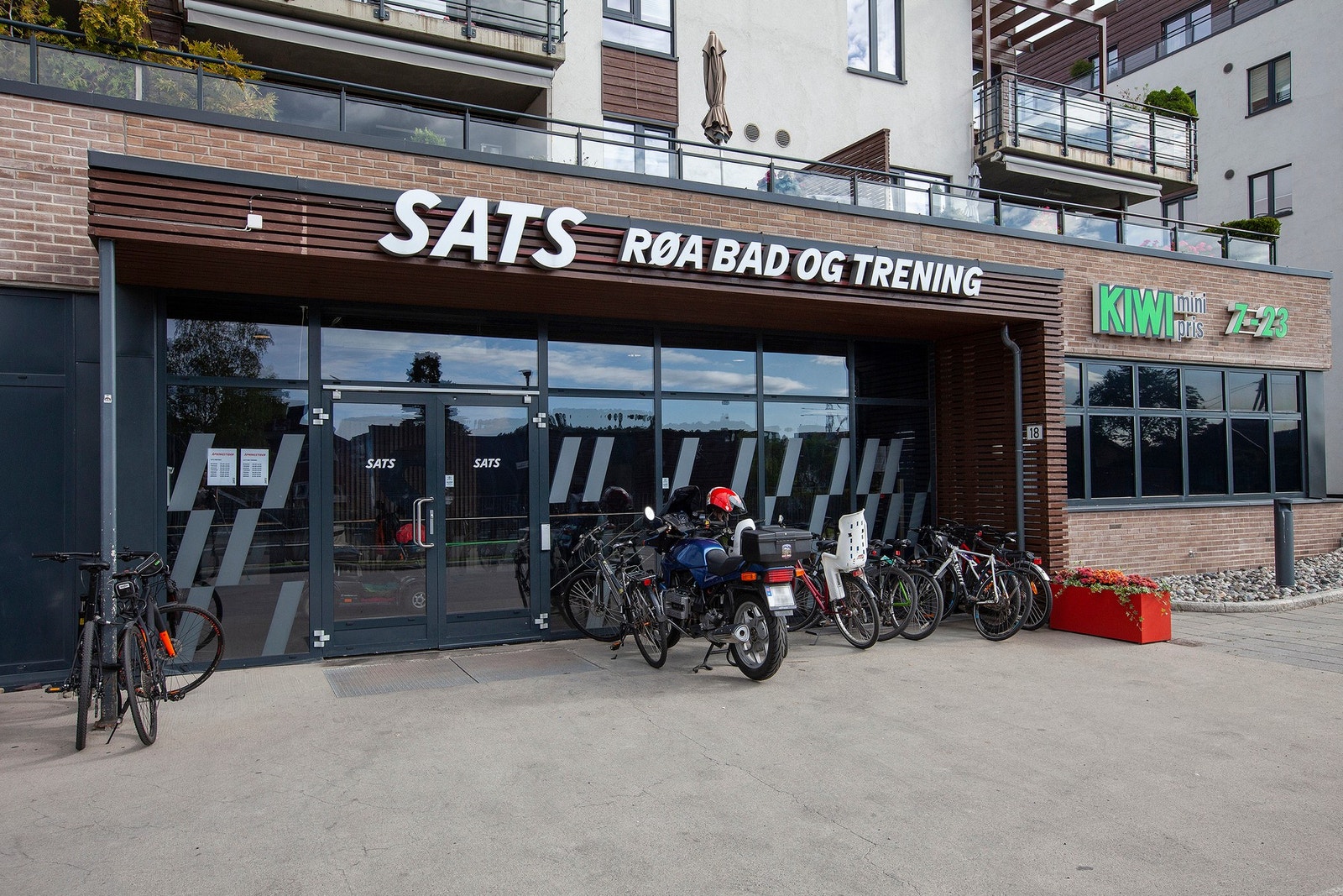 Sats på Røa hvor det også er svømmehall/ badeland. Galleribilde