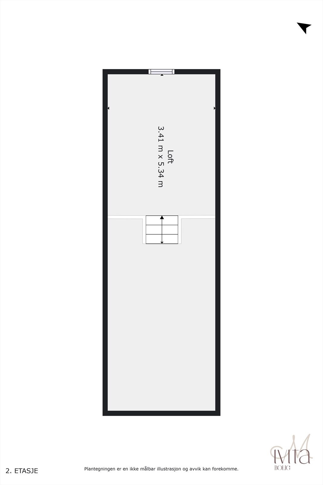 Plantegning av hems. Galleribilde