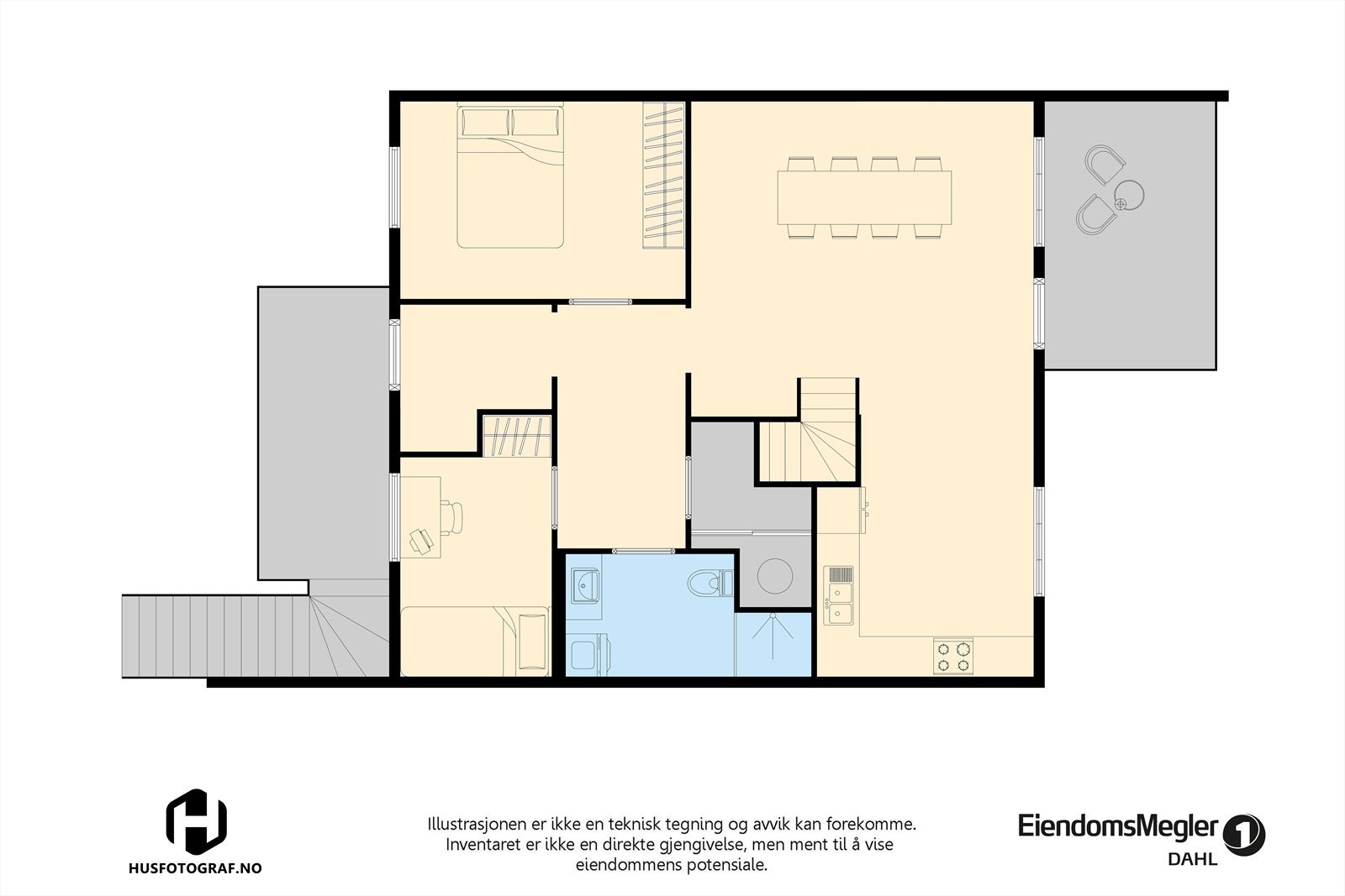 Plantegning 2.etasje Galleribilde