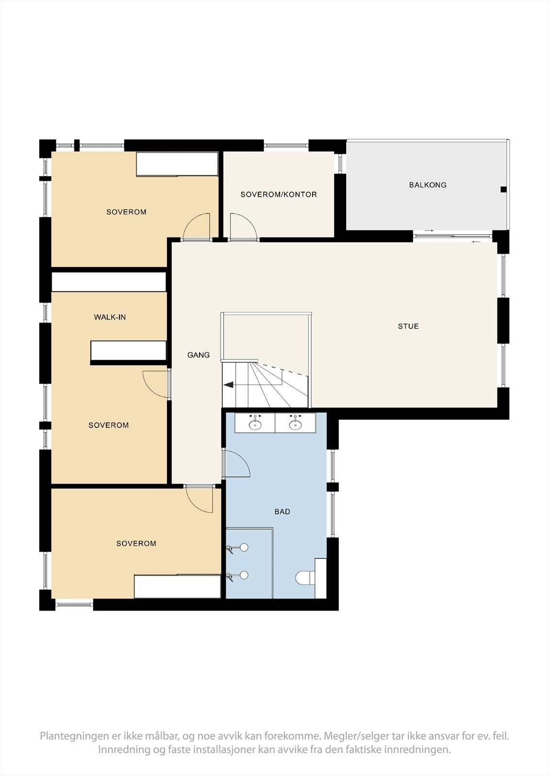 Plantegning andre etasje Galleribilde